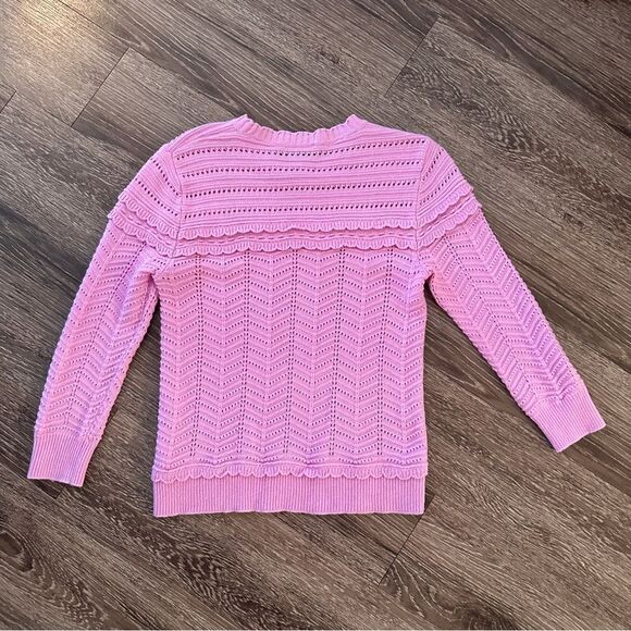 J. Crew Scalloped Pointelle Sweater - Picture 7 of 7